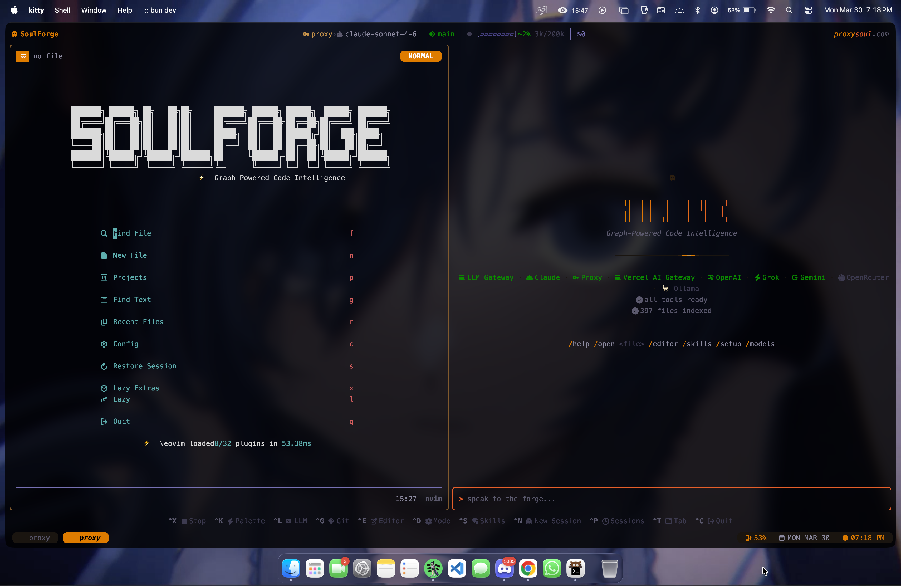 SoulForge in action